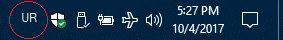 Windows Ten (10) Language Bar